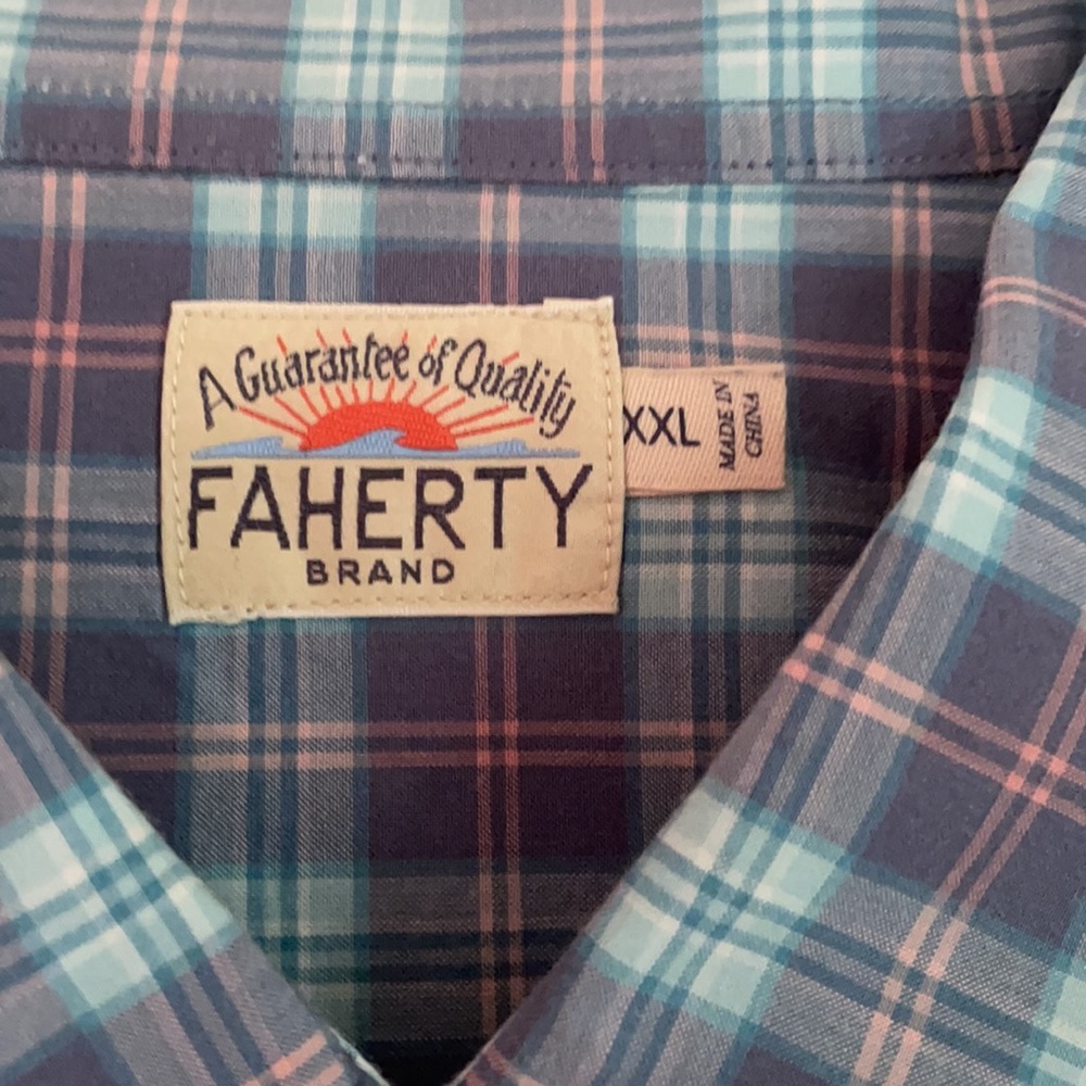 Faherty button down long sleeve shirt